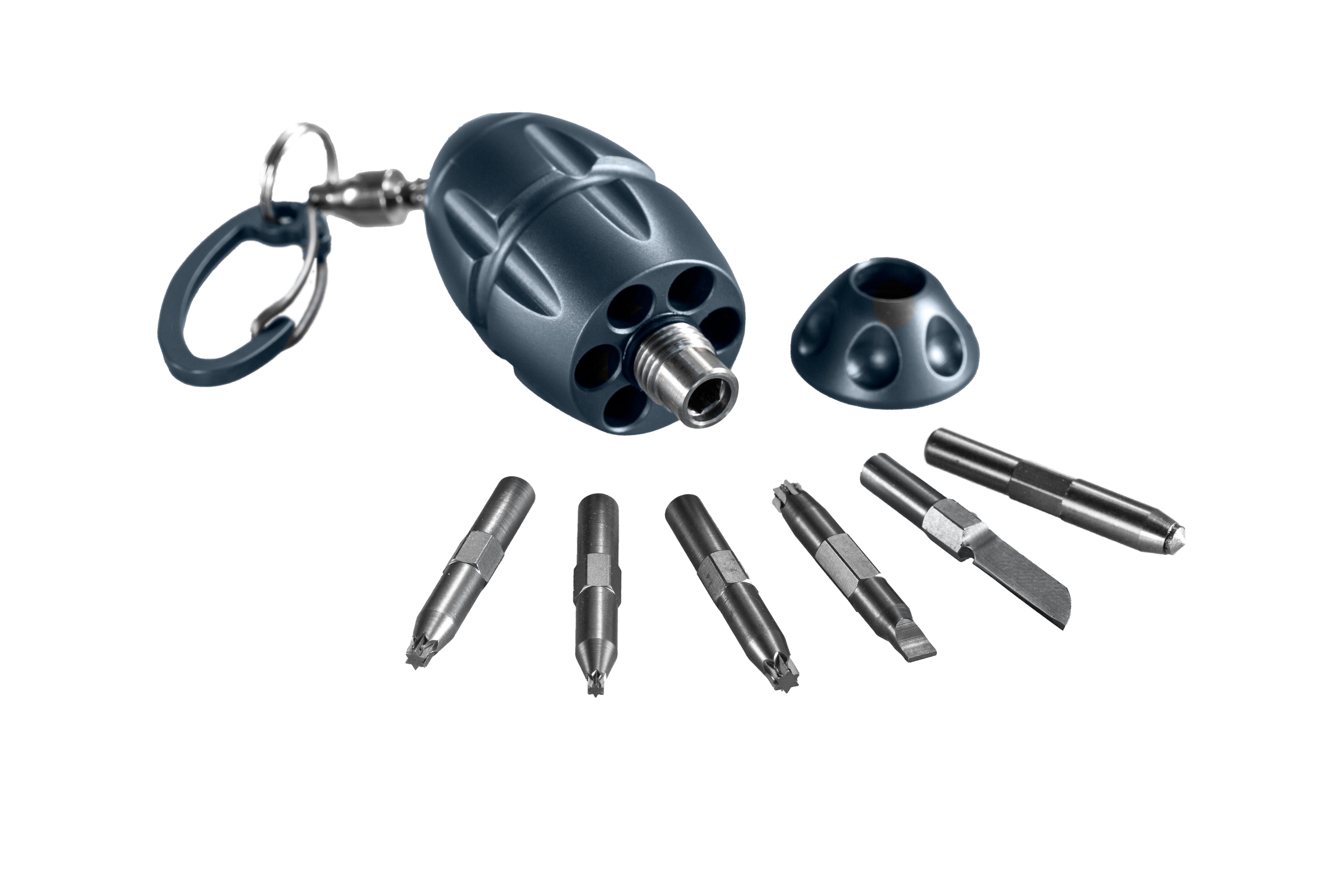 Eggie keychain - Blue titanium