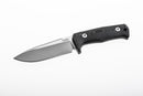 T5: fixed blade tactical knife - Black micarta, satin-finished blade